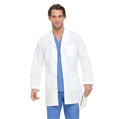 Men's 5-Pocket Mid-Length Lab Coat